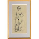 Roy Godfrey Botting A.R.C.A. (British, 1909-1999), Nude, transfer lithograph, 1970s, 17 x 8¾in.