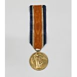 A World War One RGLI War Medal Royal Guernsey Light Infantry medal of 787 PTE. O.A. Gallienne,