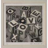 Robin Macfarlane limted edition print - The Word Loosely Built signed & dated lower right margin,