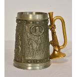 A Franklin Mint pewter stein 'Civil War' commemorative tankard