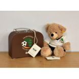 Steiff Bear - Team Steiff Football South Africa 2010 World Cup Bear in suitcase No. 012563.