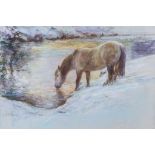 Neil Forster (British, b.1940), 'Winter Drink' pastel, signed lower left 21 x 27in. (53.5 x 68.5cm.)