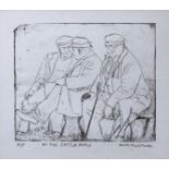 Daisy Buesnel (Swiss, 1930-1993), 'At The Cattle Show', drypoint etching, artist's proof, signed and