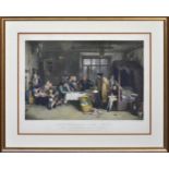 after Sir David Wilkie R.A., 'Distraining for Rent', coloured engraving, 16¼ x 24in. (41 x 61cm.);