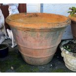 A large terracotta planter of mammoth proportions (OPTION), 38in. (96.5cm.) diameter, 28in. (