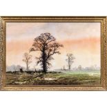 Alwyn Crawshaw (British, b1934-) , English Winter Landscape Oil on canvas, signed lower right 19½