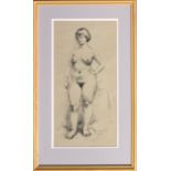 Roy Godfrey Botting A.R.C.A. (British, 1909-1999), Nude, transfer lithograph, 1970s, 17 x 8¾in. (