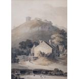 James Bourne (British, 1773-1854), View of Castleton, Derbyshire watercolour on paper 12½ x 9in. (32