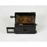 A Gaumont Block Notes Folding Strut Camera, manufactured from 1904-1924 by L. Gaumont & Cie,