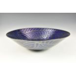 Mahmoud Baghaeian (Iranian) - a contemporary studio pottery bowl, of large deep circular form,