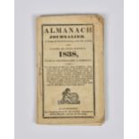 A Guernsey Almanach Journalier 1838, small copy containing numerous lists, advertisements etc. a/f