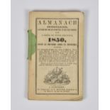 A Guernsey Almanach Jounalier 1850, small volume containing numerous lists, advertisements etc,