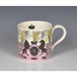 Eric Ravilious for Wedgwood - a commemorative mug for the 1953 Coronation of Queen Elizabeth II, c.