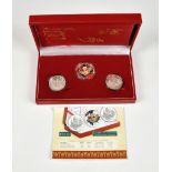 Numismatics interest - Royal Mint - Chinese New Year Lucky Money Three-Coin Set, 2005, 5 Yuan coins,