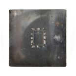 An unusual Baum & Mecier Watch Dial printing block, the 2 3/8in. (6cm.) square steel block, centered