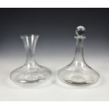 Villeroy & Boch Maxima carafe and Vinobile wine decanter, etched marks, the largest standing