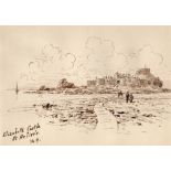 Alfred Percy Codd (British, 1857-1941), 'Elizabeth Castle, St Helier's'; 'The Hermitage, St Helier'