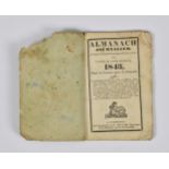 A Guernsey Almanach Jounalier 1843, small volume containing numerous lists, advertisements etc. a/f