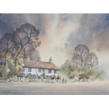 George Allen (British, 1910-1992), Country Cottage. watercolour, signed lower left. 10 ¼ x 14in. (26