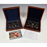 Numismatics interest - The Royal Mint Executive Proof Collection sets 2006 & 2007, housed in