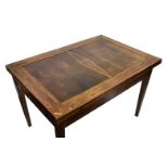 An Italian walnut and beech wood metamorphic desk / dining table, 18th century and later, the