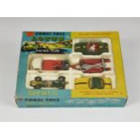 A boxed Corgi Toys Gift Set 37 Lotus Racing Team, comprising 490 VW Breakdown Truck, red trailer,