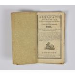 A Guernsey Almanach Journalier 1826, small volume containing numerous lists, advertisements etc. a/f