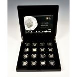 Numismatics interest - The 40th Anniversary (1969-2009) UK 50p Silver Proof Collection of 16,