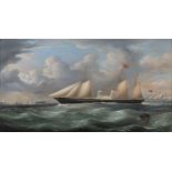 Richard Ball Spencer (British, fl.1840-1870), The Royal Yacht Osborne off Southsea. oil on canvas,