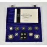 Numismatics interest - The Royal Mint 'Millennium' Thirteen Coin Silver Proof Set 2000 (Includes