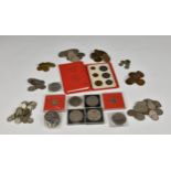 A collection of vintage / antique coinage, to include silver threepence pieces of varying dates. (