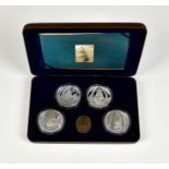 Numismatics interest - Australia "Voyages Into History" Coin Set, Masterpieces in Silver 2020, 5