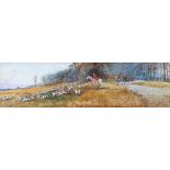 Arthur Willett (English, 1868-1951), A pair of hunting scenes, watercolours, one signed lower
