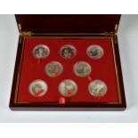 Numismatics interest - Special Collectors Edition of Panda Silver Coin set, eight coins, 1998-