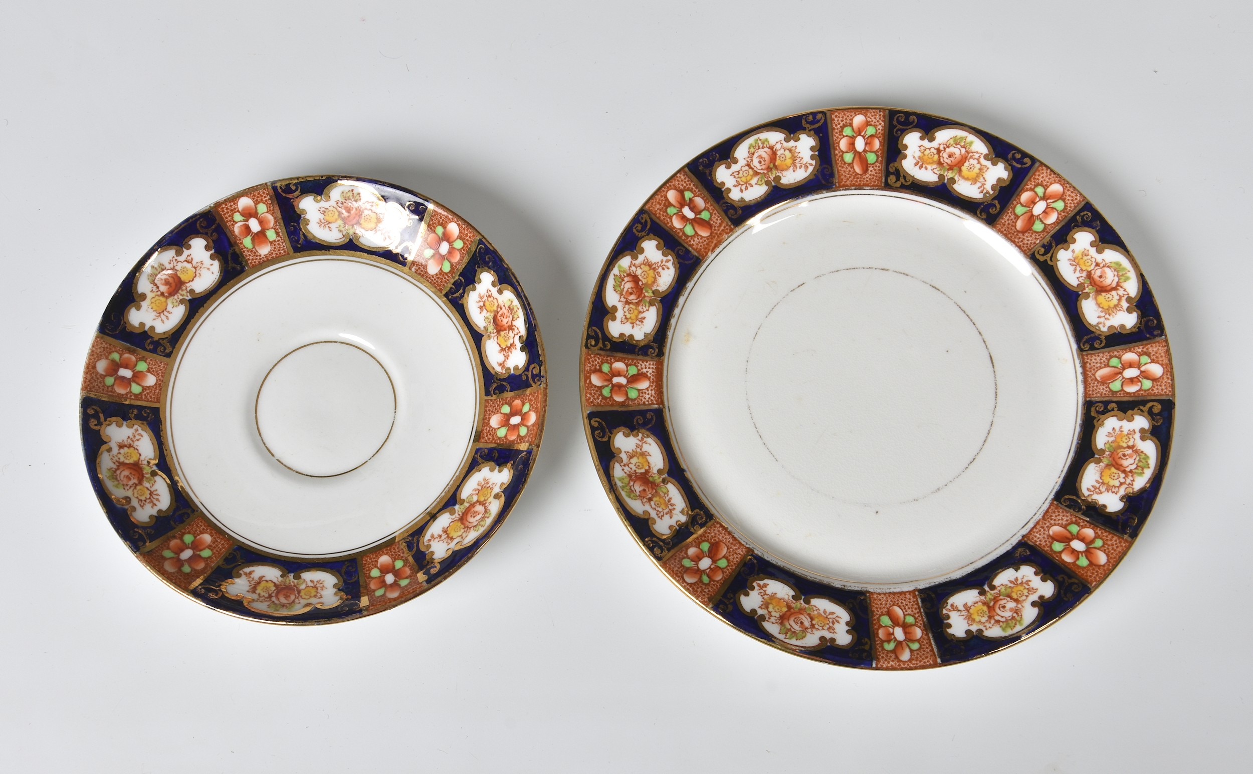 A Royal Albert Crown China part tea service, early 20th century, printed factory marks, pattern - Image 3 of 4