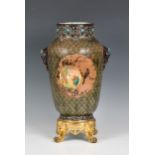 A French Orientalist vase by Jules Vieillard of Paris and Bordeaux, early 20th century, ovoid with