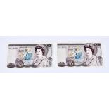 BRITISH BANKNOTES - Bank of England - Twenty Pounds (2), circa March 1981, Signatory D. H. F.