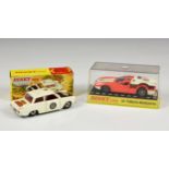 Dinky Toys - Boxed 212 Ford Cortina Rally Car, together with a Dinky Toys 187 De Tomaso-Mangusta. (