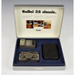A boxed Rollei 35 Classic Compact Camera, A Rollei 35 Classic Compact Camera, titanium, serial no