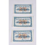 British Banknotes - The States of Guernsey - German Occupation Two Shillings and Sixpence - Three (