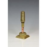 Trench Art - A WWI French Beehive fuse on stand