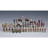 A collection of modern white metal / lead toy soldiers, including Steadfast, Ducal, Little Legion,