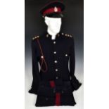 A Royal Army Medical Corps (RAMC) No1 dress uniform and cap
