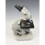 A vintage cased Carl Zeiss microscope