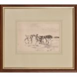 Edmund Blampied RE (Jersey, 1886-1966), 'Reflections', c.1925, drypoint etching, signed and dated