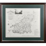 After James Cochrane Junior - reproduction map of the Island of Guernsey 20th century