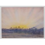 Sir George Clausen RA (British, 1852-1944), Sunrise. watercolour, signed lower left’ G Clausen’,