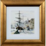 A set of seven limited edition prints by Eric Thompson (British, 20th century), all of historical