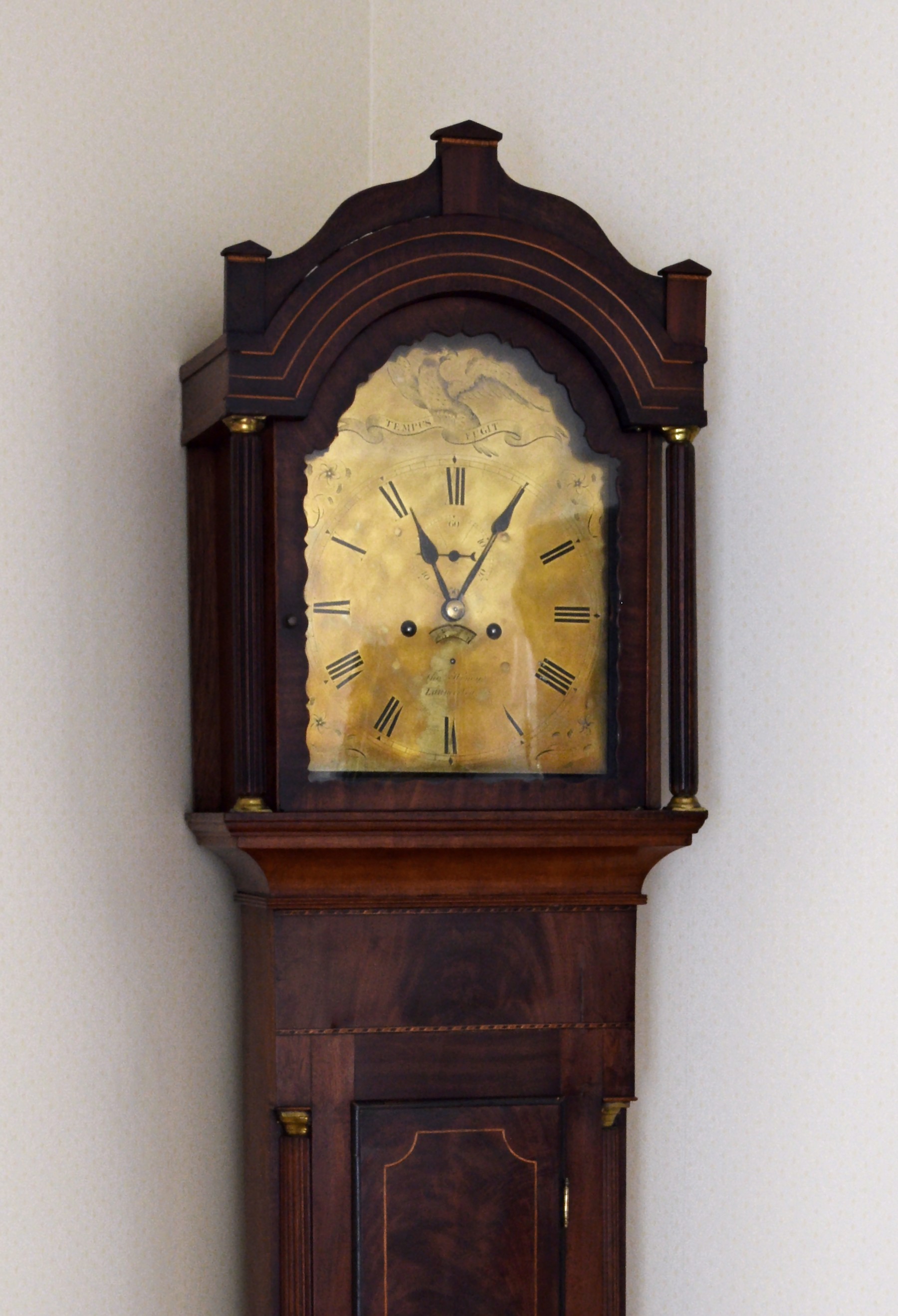 An early 19th century West Country inlaid mahogany eight day longcase clock by Thomas Honey of - Image 2 of 2