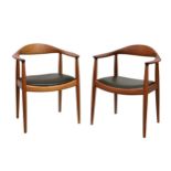 Hans Wegner (Danish, 1914-2007) for Johannes Hansen - 'Round Chair' / 'The Chair' - a pair, designed